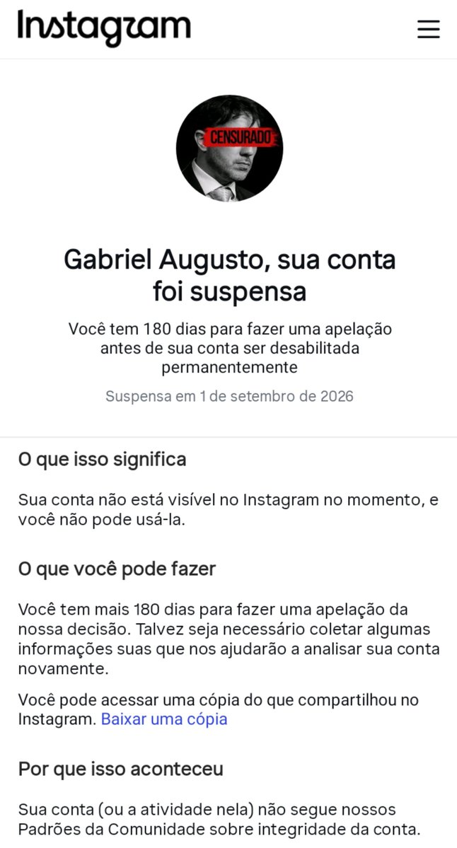 GabrielAnjosSP's tweet photo. Estão censurado até os apoiadores de Renan Santos https://t.co/0YiR459J5T