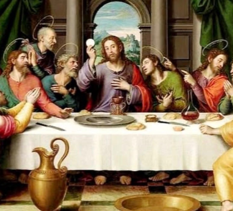 thattradgal's tweet photo. Jesus did not say, “This represents my body.”

He said, “This IS my body.” https://t.co/Gy26mWgijZ