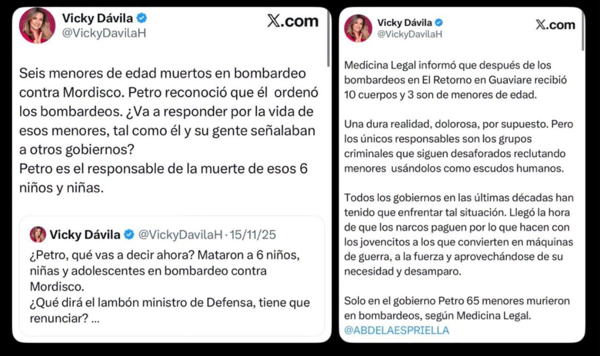 alexdiazrozo's tweet photo. @VickyDavilaH Ahora si justificas el bombardeo a niños ? https://t.co/GTYoBjhWAR