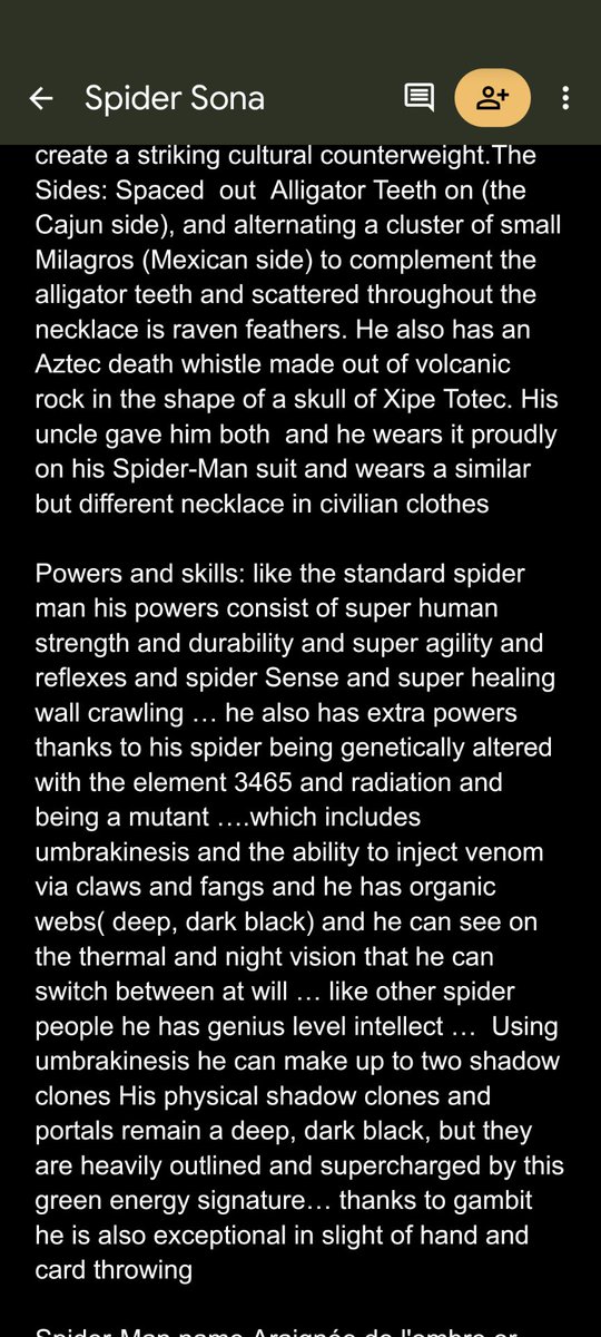 redhood904's tweet photo. After rewatching Spider-Man M into the spider verse and brand new day I decided to finally make a Spider Sona ... I have no real drawing talent but I still created this character by writing... I have a full Google doc lol and I'm still adjusting and adding things https://t.co/ABr28PJYWv