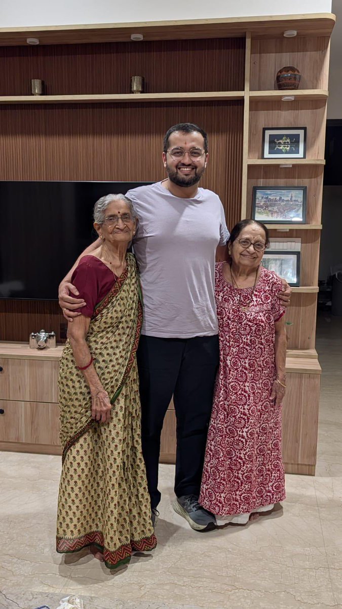 AkshayMarathe's tweet photo. Vasanti Utturkar 
27 November 1939 - August 31, 2026

We lost my Khopa Aaji yesterday, August 31st. She was my maternal grandmother who I called Khopa Aaji, because when I was a toddler, she and my late grandfather lived in Khopoli - a word I could not pronounce. So I called her Khopa Aaji. She passed away peacefully at her home in Pune. She will be truly missed by all who were lucky to call her family. 

She spent the last several days with her brothers in Sangli where she celebrated Rakhi one last time. While she had some ailments, they were mostly being managed through medication and didn’t stop her from living life on her terms. 

Even in her last moments, she had no idea they were her final ones. She sent her sister a reel on Facebook a couple hours before she was gone. She had picked out her sari, had stocked up her purse with cash to pay for the doctor’s visit because she was feeling breathless all day. 

Khopa Aaji had lived a full life - raised two children, four grandchildren. She was not only in touch with every one of her siblings but also supported countless nephews and nieces (many of whom returned the favour in her final days by taking great care of her). 

Her enthusiasm for life was infectious. She was competing in carrom competitions in her neighborhood, she was playing cards with anyone who would, she was cooking for everyone who visited her until very recently. 

Despite the several challenges she braved through her life, she was so strong and unfazed. She truly saw opportunities in all problems. Her household inventions of makeshift kitchen tricks, gardening tools, and housekeeping were freely shared with all. She was a lifelong learner of new recipes, new mobile phone games, new puzzles, and new social media apps. 

From my earliest memories of her visiting her every summer as a child, to seeing her one last time just a few weeks ago, she had the same smile stubbornly adorning her face. All the birthday wishes, routine check-ins, accidental phone calls, her blessing Shreya and me on our wedding, and her approving our new apartment on video were all things I will cherish and miss deeply. 

But most importantly, I will miss getting my ass handed to me at carrom by someone 56 years older than me.

We will miss you very very much Khopa Aaji. And we will celebrate you for the incredible life you led!