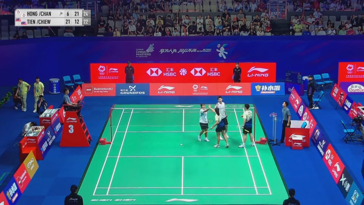 craigansibin's tweet photo. Such an emotional roller coaster watching this match! 

At 15-19, ggwp guys you did well. 
At 19-19, this will be another 19-21.
At 21-21, stop pls.
At 22-22, 😫😫😫
At 22-24, ggwp, thank you for keep on fighting.

#ChinaMasters2026 https://t.co/is8rQX4s4U
