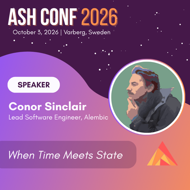 ZachSDaniel1's tweet photo. At #AshConf, @_csinclair_ will be talking about a really cool synthesis of multiple Ash packages. This is something I've wanted to exist for a long time 😎

#AshConf is on October 3rd in Varberg, Sweden, the day after #Goatmire. Get your tickets here!   https://t.co/eXQxJpVrF7 https://t.co/U58ZZVFaQb