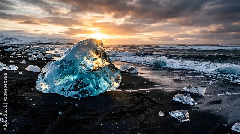 dinamoni595's tweet photo. Glacial ice block on Diamond Beach black sand at sunrise in Iceland. #Adobestock #dinamoni595 #viralpost
Download link: https://t.co/oL9tTPSUSJ https://t.co/WtS2J3CUF4