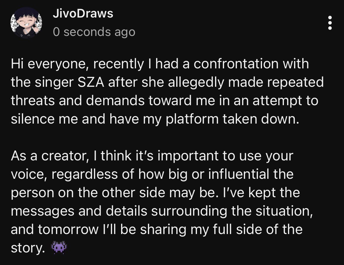 JivoDraws's tweet photo. SZA FILES DROP TOMORROW https://t.co/ARGDW7K2lo