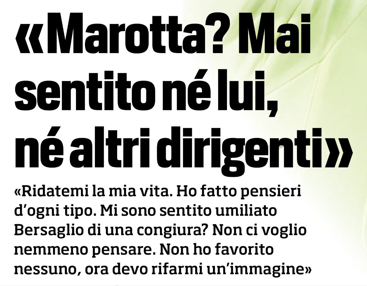 capuanogio's tweet photo. 🔴 Gianluca #Rocchi sul #CorSport. 

“Marotta? Mai sentito così come non ho mai avuto né cercato rapporti con altri dirigenti. Per questo avevo inserito la figura del referee manager.

Lamentele indirette? Da sempre tutte le società, pur se in tempi diversi, hanno avuto qualcosa da dire agli arbitri o sugli arbitri e quando dico da sempre non mi riferisco al mio periodo.

Posso garantirti che non ho mai favorito o maltrattato squadre, decidendo sempre in totale autonomia”.