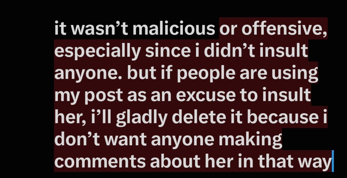 willgoby's tweet photo. @bugnolia i only said that i hadn’t seen any posts from her about it, which i genuinely hadn’t. i made a post ASKING people about their stance because i’d already seen them say some questionable things too. but i didn’t make it with the intention of bullying anyone! https://t.co/IPh5BwWqm3