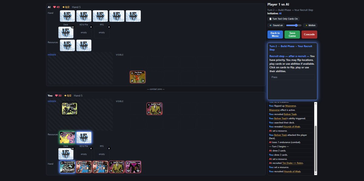 Chronos411's tweet photo. Don't really post on social media much anymore but this seemed like a good thing to post. A while back I started creating an online VS System engine to play with my friends and against bots. I finished my goal to have all the sets I played when I was traveling. #VSSystem #TCGs https://t.co/AUF5F7xq9h