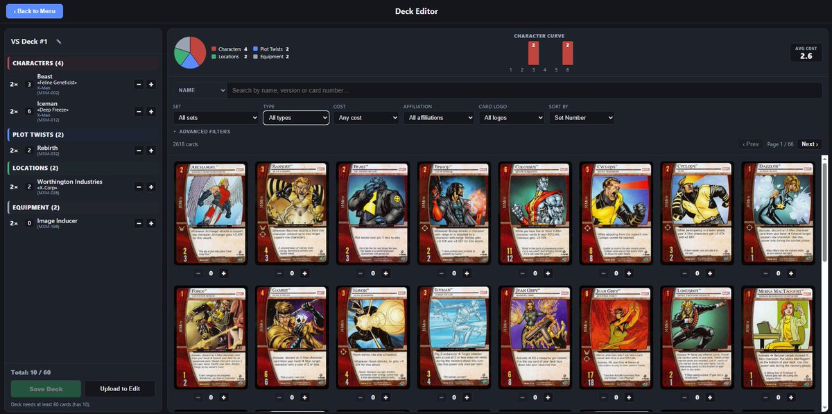 Chronos411's tweet photo. Don't really post on social media much anymore but this seemed like a good thing to post. A while back I started creating an online VS System engine to play with my friends and against bots. I finished my goal to have all the sets I played when I was traveling. #VSSystem #TCGs https://t.co/AUF5F7xq9h