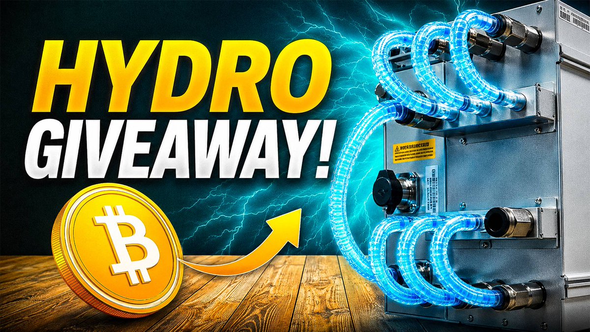HobbyistMiner's tweet photo. 📢Time to Go Big with a Bitcoin Hydro Miner Giveaway!

I am exciting to be Partnering with @bmm_hosting to Giveaway a Bitmain Antminer S19 XP+ 293 TH/s Bitcoin Hydro Miner.

Need a place to Host this Unit? Checkout https://t.co/8LMgatibVJ

🎁Enter Entirely Free https://t.co/T3BrkgwjCE