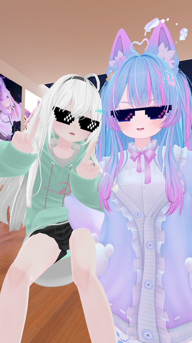 Asyley_vrc's tweet photo. 親ラビ、発見 https://t.co/iXrU6RylY4