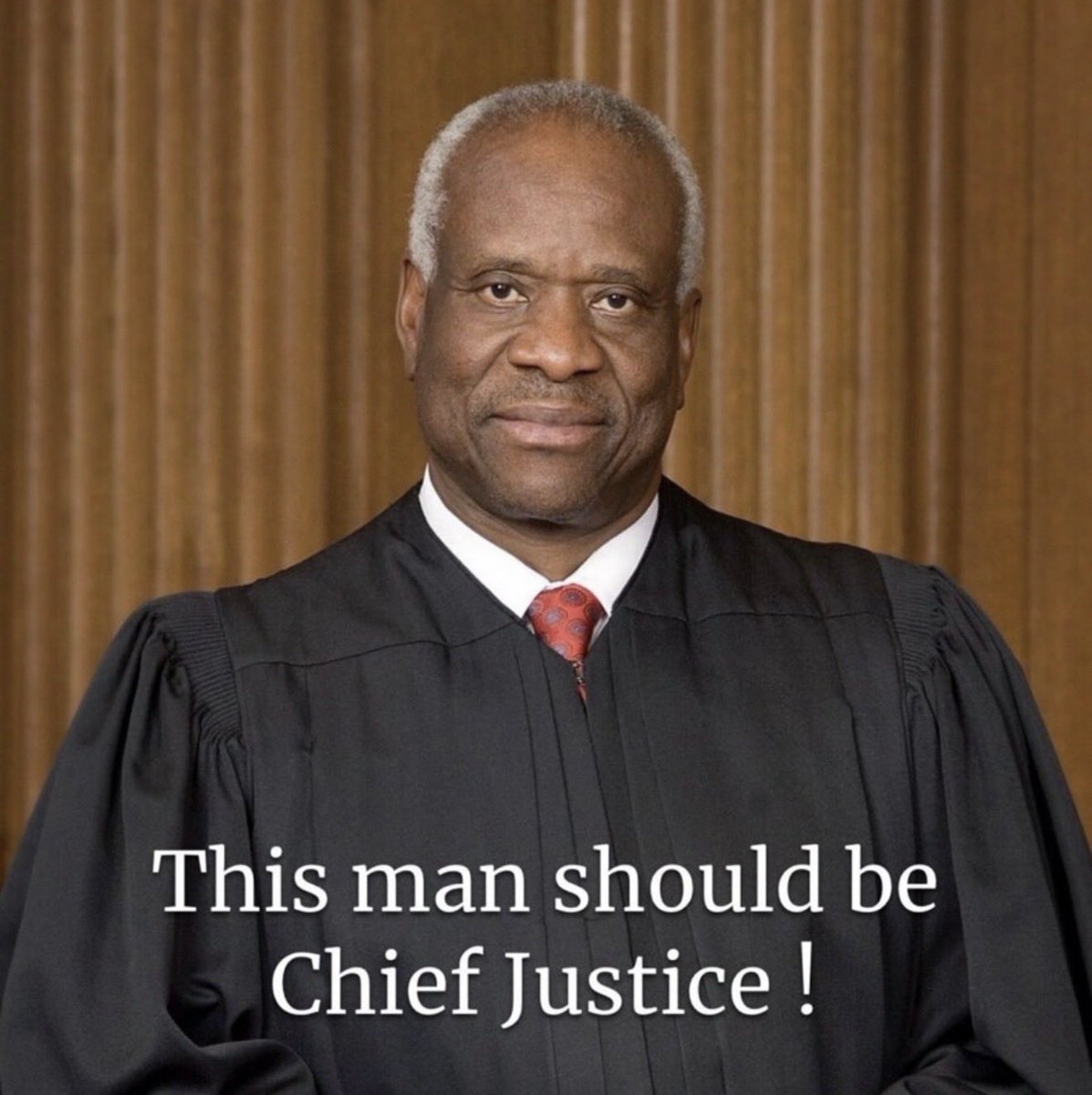 MAGAVoice's tweet photo. CLARENCE THOMAS SHOULD BE CHIEF JUSTICE https://t.co/f36bzUEPZb