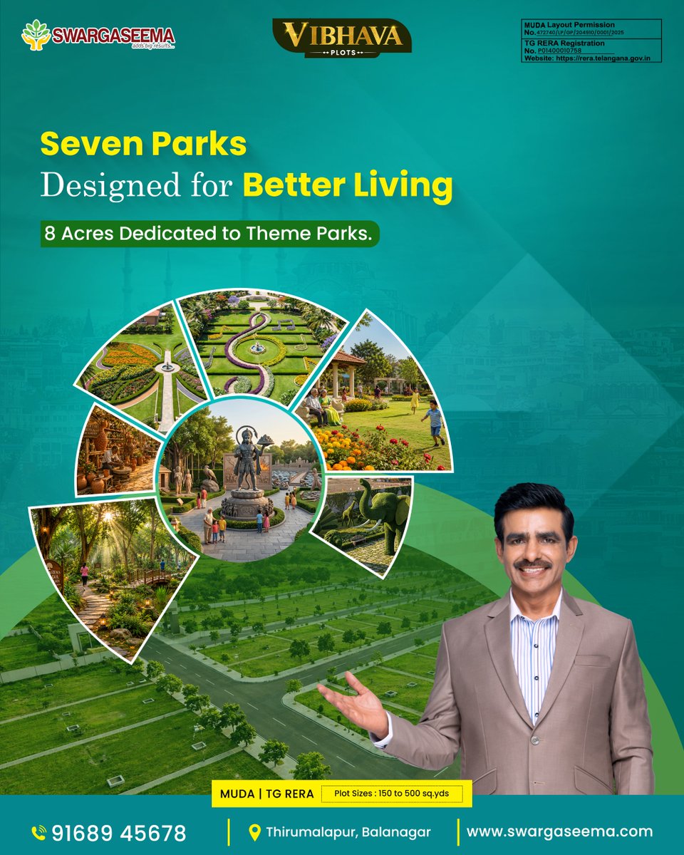 swargaseema's tweet photo. Some look for greenery.
Some look for peaceful surroundings.

That thought is reflected in VIBHAVA with 7 Theme Parks, a dedicated School Area, and planning focused on future living.

Designed Around Family Living.

#swargaseema #vibhava #mudaapproved #reraplots #securefuture https://t.co/NAnYjpO5uw