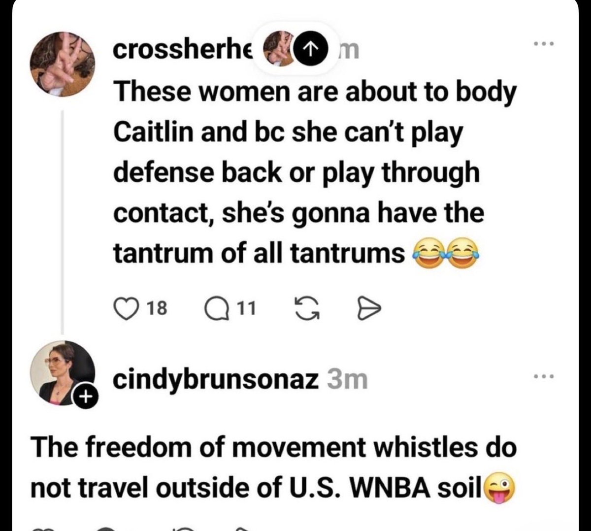 letstalkksports's tweet photo. 🚨🚨THE WNBA MEDIA’S CAITLIN CLARK OBSESSION IS GETTING WEIRD🚨🚨

Look at this BS

These aren’t random trolls hiding behind burner accounts. These are people covering the WNBA openly salivating over the idea of Caitlin Clark getting “bodied” overseas and mocking the protections they believe she receives😡😡😡😡

Then these SAME people will climb on their soapboxes and lecture everybody about player safety, mental health, harassment, misogyny and “toxic fan culture🤯🤡🤡

SAVE THE SPEECHES. 😂

You cannot spend years normalizing hostility toward Caitlin Clark, laughing about her getting knocked around and treating physical punishment like something you’re excited to watch — then suddenly discover compassion when it involves somebody you like.

And where are Clark’s peers who constantly have something to say about toxicity?

@WNBA @espnW @ESPN @ABCNetwork @NBCSports @peacock @PrimeVideo @TNTSports @CBSSports @IndianaFever 

@aja22wilson @Reese10Angel @DeWannaBonner @NatashaCloud @DijonaiVictoria @athomas_25 @SydJColson @S10Bird @chiney @Andraya_Carter @jemelehill @monicamcnutt

THIS is the culture surrounding Caitlin Clark that everybody keeps pretending doesn’t exist.

Keep that same “protect the players” energy for EVERYBODY💯💯💯