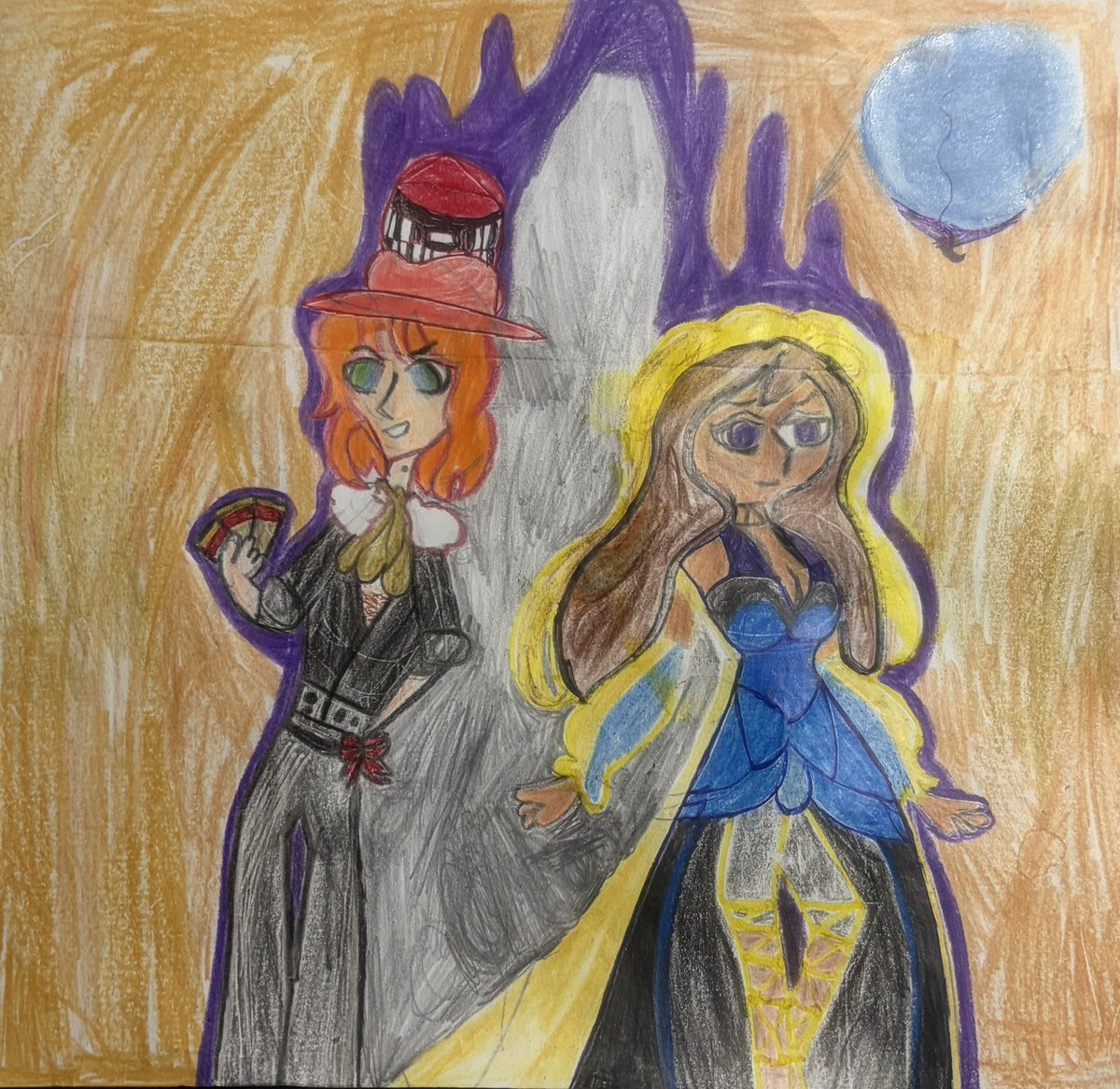 PocoyoArtist's tweet photo. The Gala Aristocratics of Partners In Crime
Silas Emert and Carolina Gaston

A duo of fancy rich Aristocratics that own a very expensive shop but they are actually Crime Lords Industrial in the work of mad investors.

#ocvillains #partnersincrime #bisexualcrushes #traditionalart https://t.co/XPSBoz64NQ