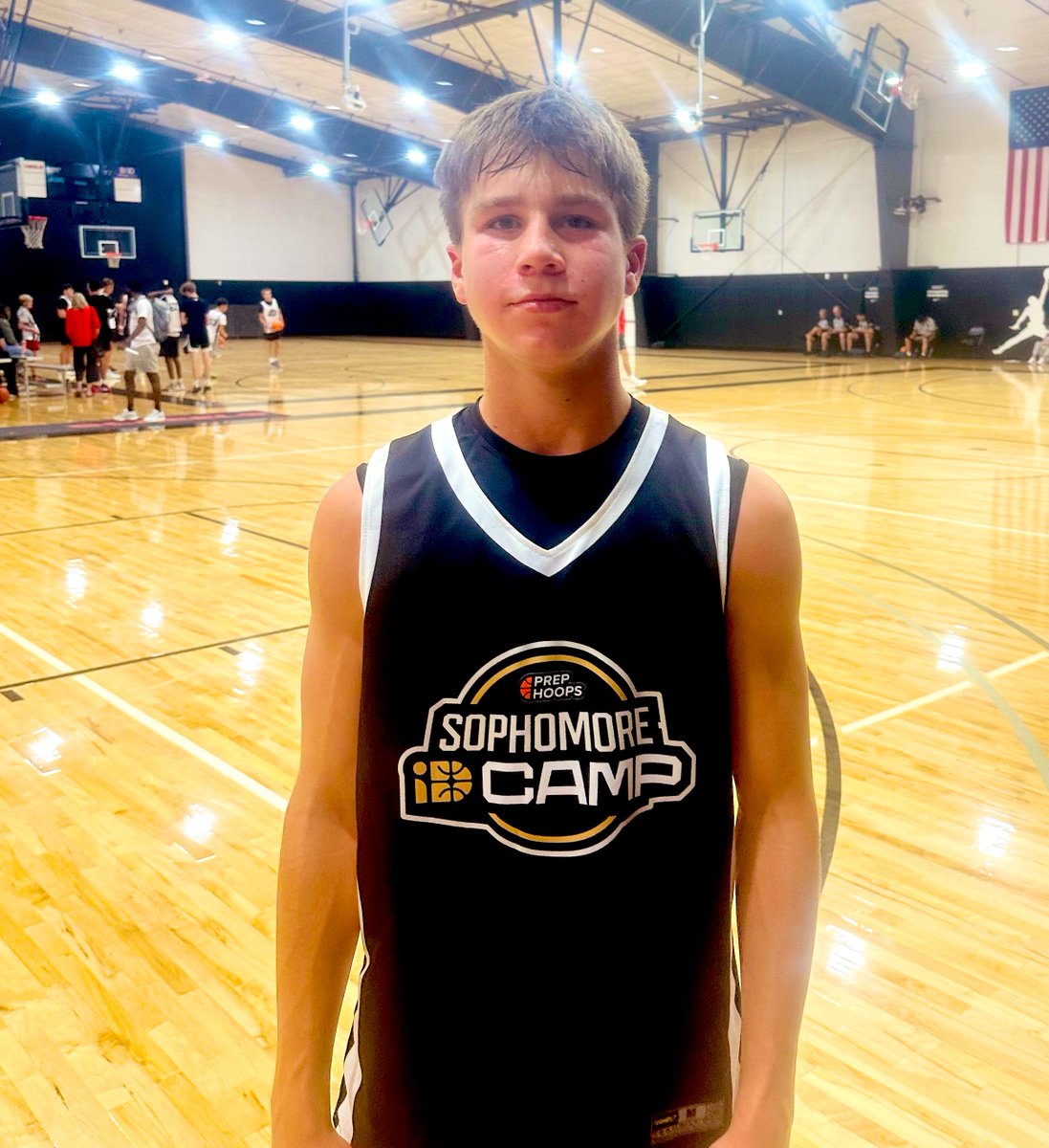 C3Scouting's tweet photo. Prep Hoops Dakotas Sophomore ID Camp MVP

Aaron Bruns | 6’0” | 2029 | Point Guard | Dakota Valley HS (SD) | Sanford Sports Academy

Bruns was ELITE in Sioux Falls. He’s now bumped up to six-foot with added muscle. Division I talent and #2 ranked 2029 prospect in South Dakota. https://t.co/FYIGWggLdK