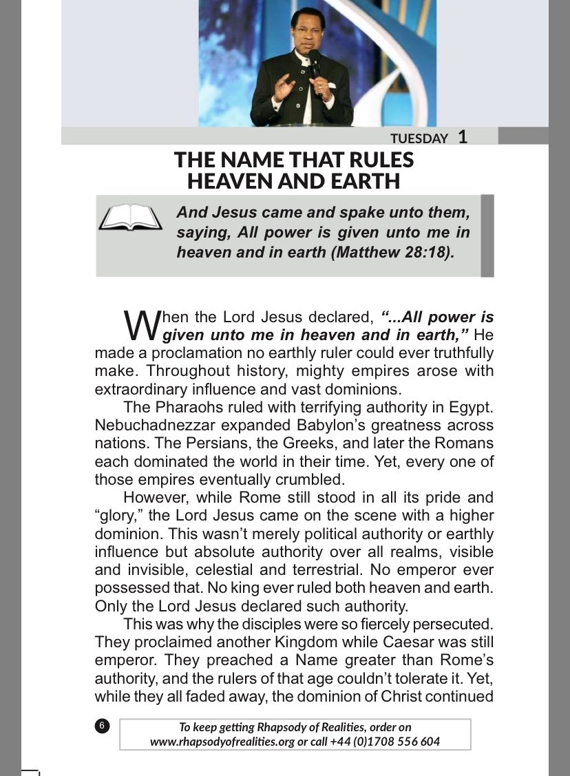 Bridgetteude's tweet photo. RHAPSODY OF REALITIES 
SEPTEMBER 1ST 2026 https://t.co/3TFe4fgegC