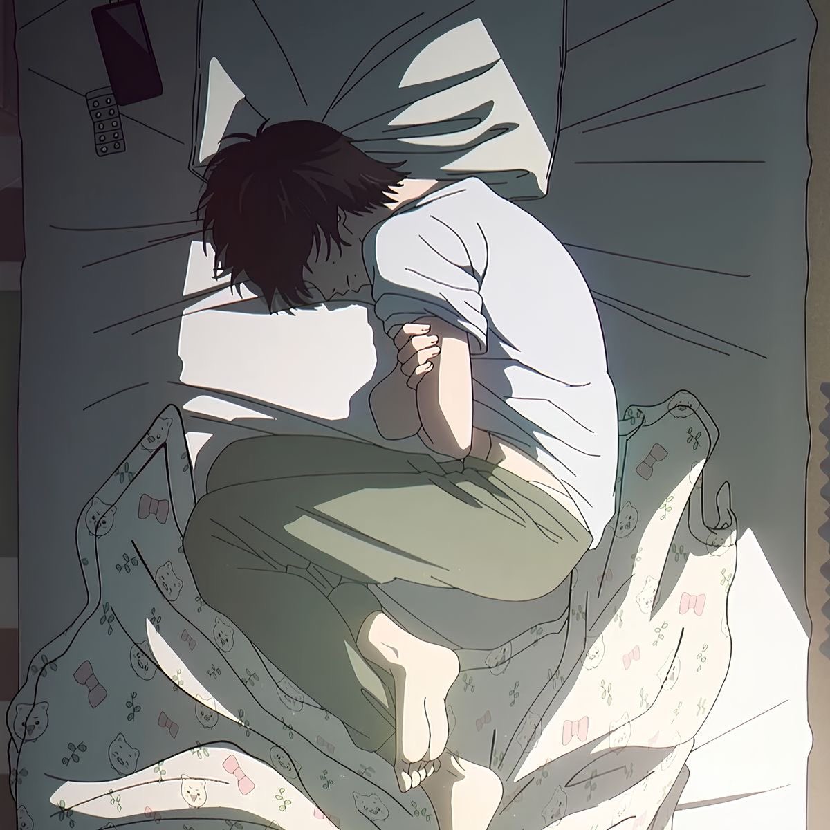 asakocupcake's tweet photo. how i'm posted up after the news of tshd ending https://t.co/xViaOyYMfa