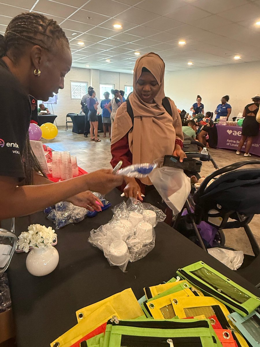 EntergyNOLA's tweet photo. Entergy New Orleans recently joined the New Orleans Health and Human Services for its Community Baby Shower, helping provide expectant mothers with resources to support a safe, healthy and comfortable pregnancy. 

We are grateful to partner with organizations that are making a difference for local families. 💟