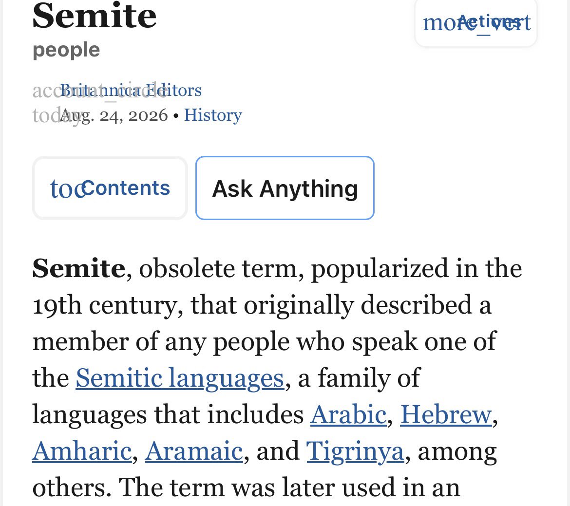 Jackjohnsoalop's tweet photo. @KlattsBurner1 @Dyg1231979 @JamesPGoddard90 This is a common misconception that was started by religious fanatics but as we can see and agree it actually just refers to one who speaks a language that belongs to the Semitic language family like Hebrew or Arabic. https://t.co/C9i7UgsHWK