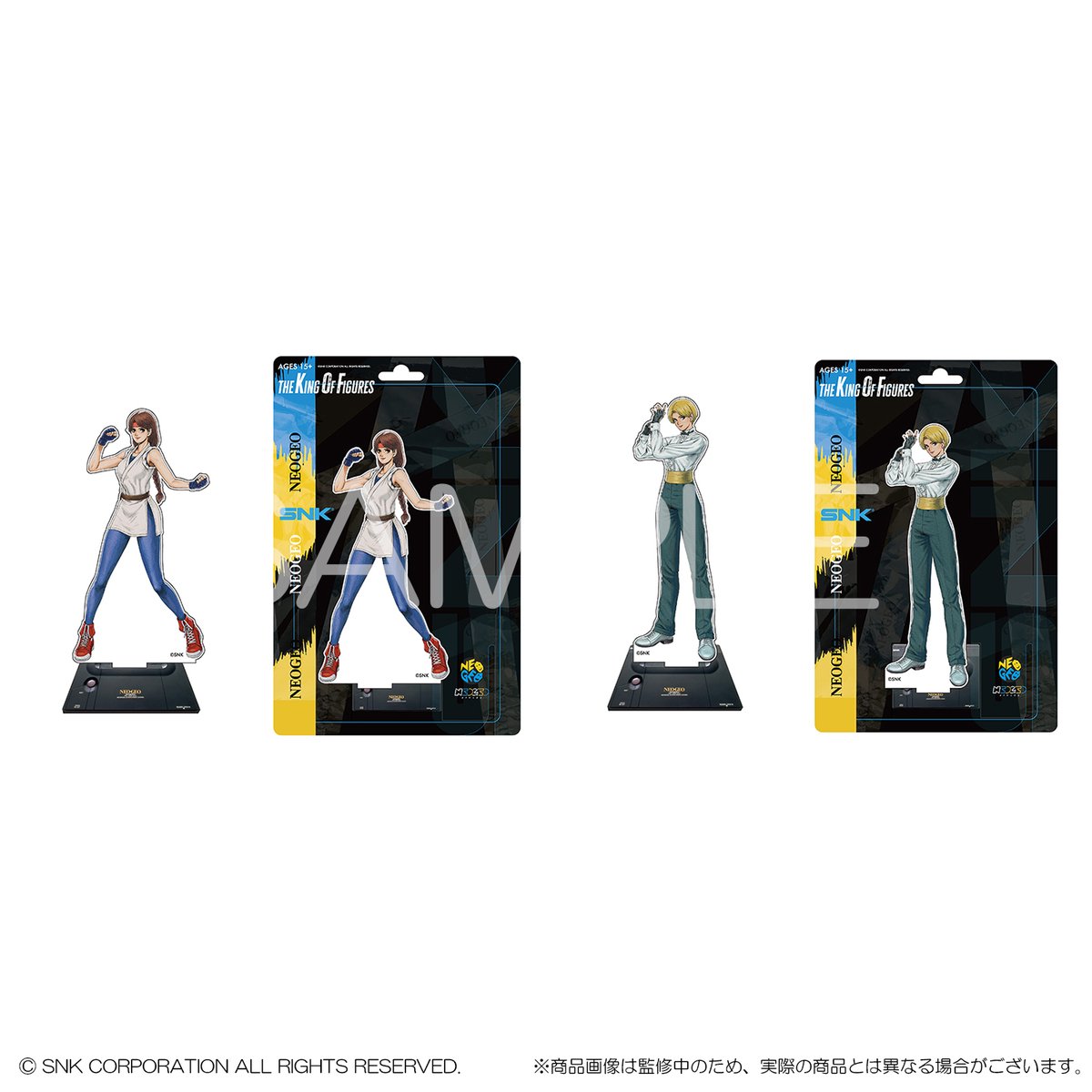 neogeostyles's tweet photo. ◤新商品情報◢
NEOGEO STYLESに新商品が登場！

ブリスターアクスタ Season3 全10種

「ART OF FIGHTING 龍虎の拳 外伝 R」からプレイアブルキャラとして登場するキングとユリが早くもブリスターアクスタシリーズにも参戦です！

▼販売開始日時▼
2026年9月2日(水) 12時00分

#NEOGEOSTYLES #NEOGEO #SNK