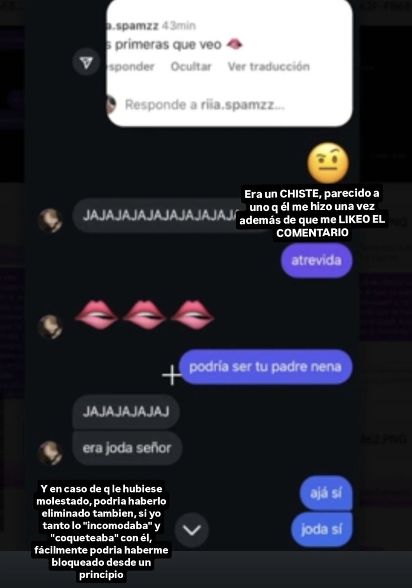 Dudardobitch's tweet photo. Lo publico así porque es mucho más práctico pero en fin; Además de decir que
me bloqueo después de lo de "te veo en unos años" quees un mensaje MUY raro, él me tuvo agg por UN AÑO sabiendo q yo tenia 13-14, hasta me felicito en mi cumple n14 https://t.co/i5sugFmU1V