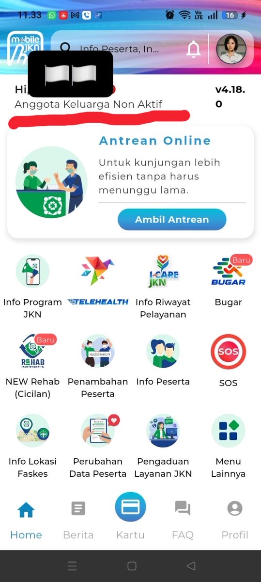 GithaOfficial's tweet photo. Hi warga x bisa minta tolong? Gimana cek status sudah terdaftar bpjsnya tanpa ke kantor bpjs terima kasih #bpjs https://t.co/auatjH7mAv
