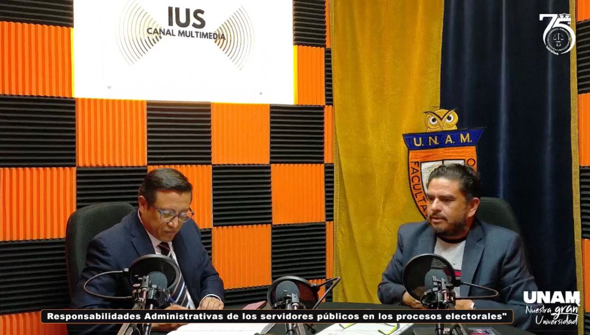 lanavajadeockam's tweet photo. La semana pasada tuvimos un gran programa en "Diálogos de Derecho Administrativo". Abordamos las responsabilidades de servidores públicos en procesos electorales con el Mtro. Rodrigo Escobar. ¡Les invitamos a ver la grabación en IUS Canal Multimedia! 🏛️🗳️ #DerechoUNAM https://t.co/4elg9mpF65
