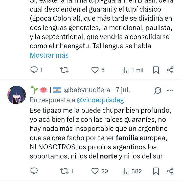vicovpl's tweet photo. @babynucifera @nuancedaccuracy Los guaraníes no son patagónicos revela tu verdadero origen acá tenés para sentirte orgullosa de tu sangre indígena guaraní pero no pones a mí región diciendo FALACIAS UBICATE QUE TE RECIBIMOS PERO NO SOS DE ACÁ Y SOLO DECIS IGNORANCIAS https://t.co/fweKvpA1K1