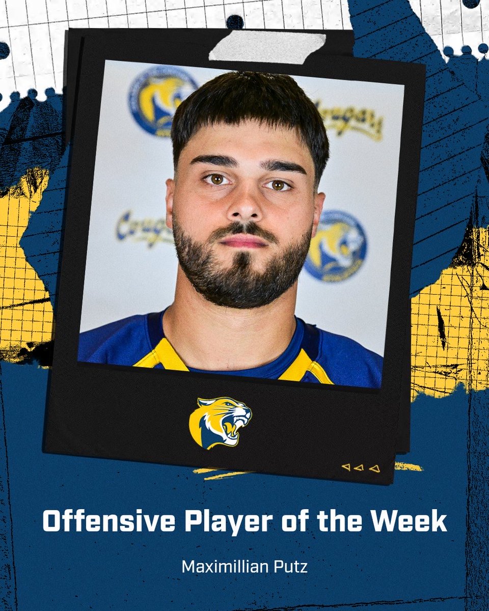 cocfb's tweet photo. 🏆WEEK 1 OFFENSIVE PLAYER OF THE WEEK🏆

Congratulations to College of the Canyons’ Week 1 Offensive Player of the Week, Maximillian Putz! 

💛💙🏈💙💛

#CougarBuilt
#CougarStrong
#ThisIPromise https://t.co/QNq2MpRcud