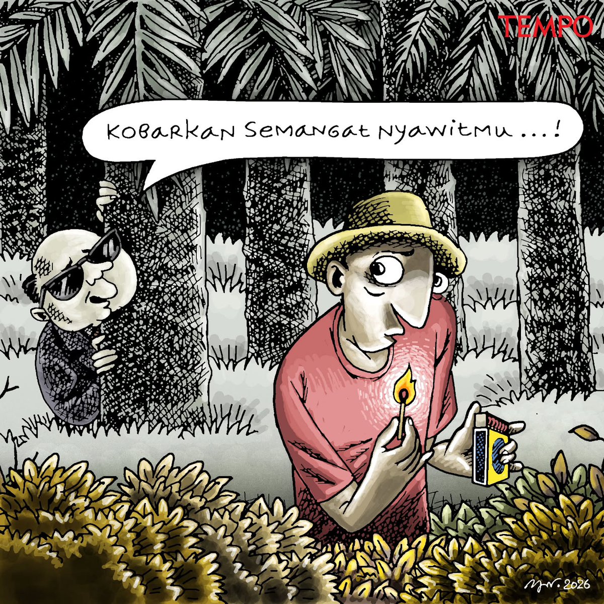 tempodotco's tweet photo. Api Berkobar Sawit Berkibar https://t.co/cQvLkaz9Nm