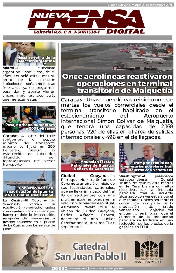 SoyNuevaPrensa's tweet photo. ☕️ #NuevaPrensa | #01Sept Compartimos con ustedes nuestra edición digital de hoy. https://t.co/TscG8tO39o
