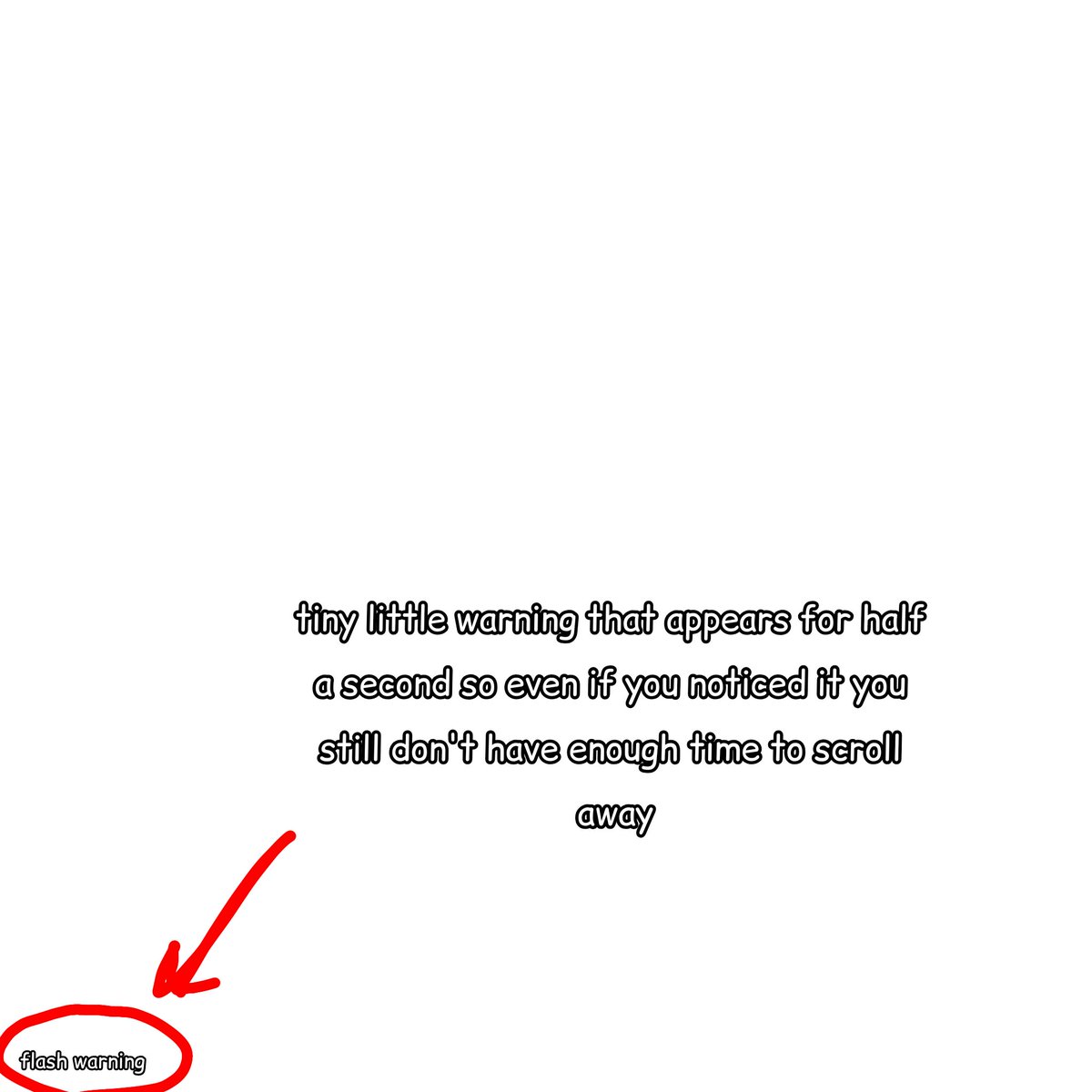 donmikova's tweet photo. incorrect flash warnings that piss me off https://t.co/ZaZFY6LkAG