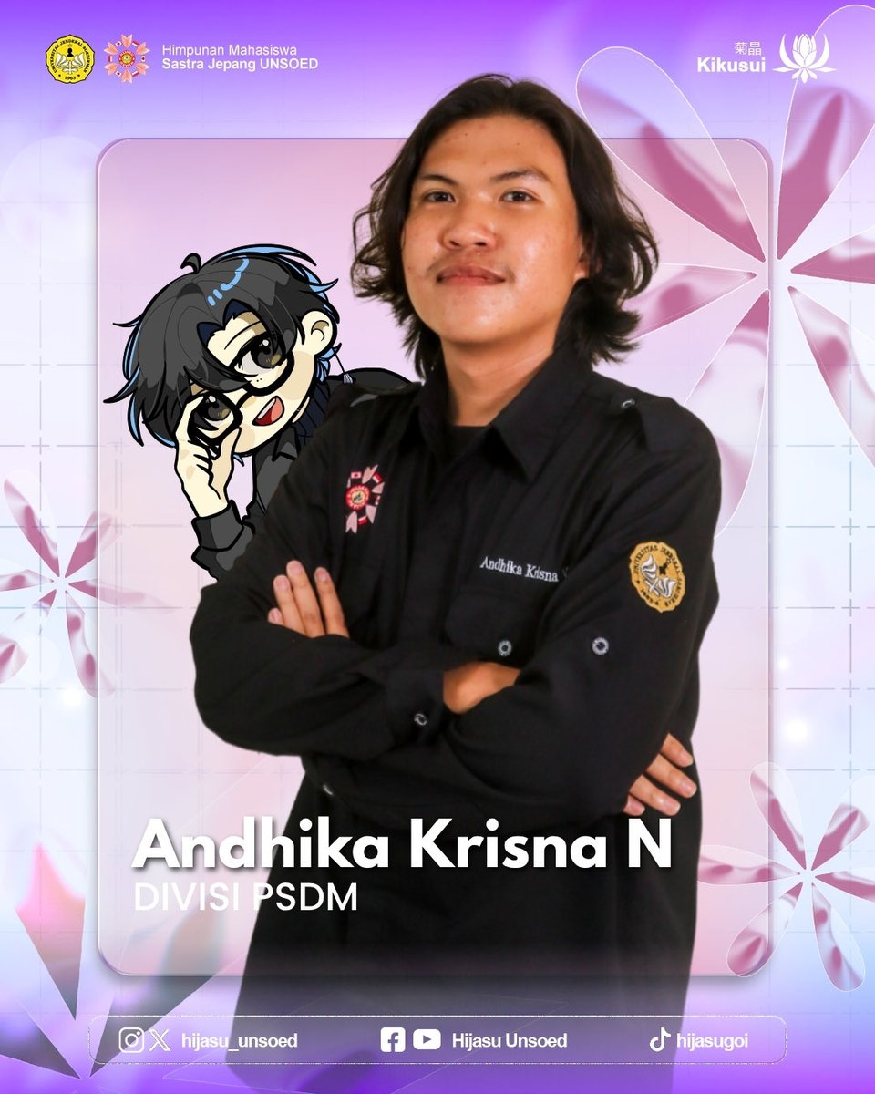 hijasu_unsoed's tweet photo. [ STAFF OF THE MONTH ✨ ]

Konnichiwa Hijasugoi-! 🪷

Berikut kami umumkan staff of the month bulan September 2026.
Selamat kepada para staff yang terpilih! Semoga pencapaian ini dapat menjadi motivasi untuk terus berkembang dan menginspirasi yang lainnya ✨

#StaffOfTheMonth https://t.co/CCbVFbgU2l