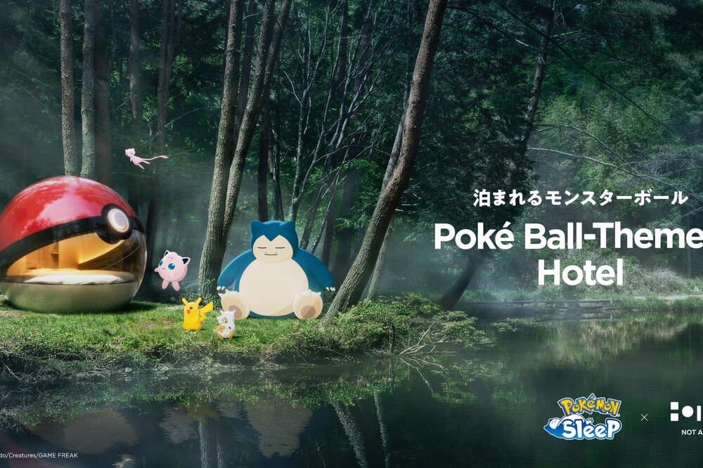 fashionpressnet's tweet photo. 「ポケモンスリープ」×ノットアホテル、“泊まれるモンスターボール”が北海道に出現！ - https://t.co/G1QA3sClLE https://t.co/5O2M2cgSSv