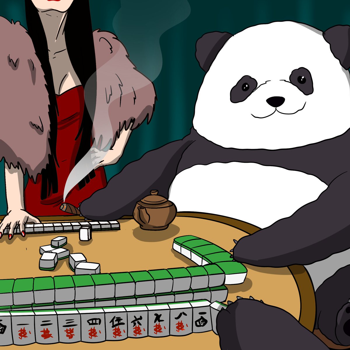 hehuapanda's tweet photo. $HUAHUA knows when to sit back, read the table, and make the right move.🀄️ https://t.co/GsreQslnGD