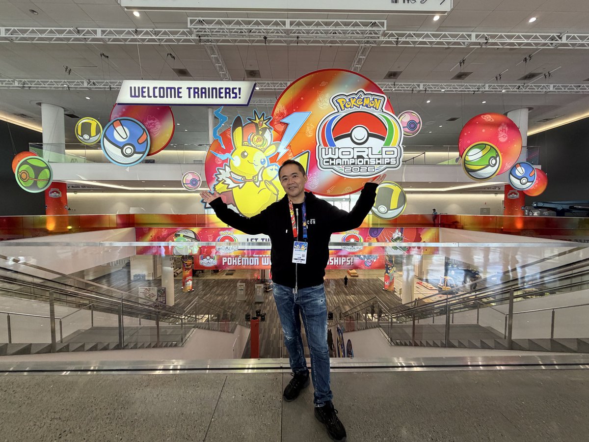 Junichi_Masuda's tweet photo. 日本に戻りました！

ポケモン世界大会2026、無事に閉幕！
選手の皆さん、ご家族の皆さん、そして応援してくれたすべての皆さん、本当にお疲れ様でした！
今年も最高に盛り上がりました！最高でした！楽しかったー！！
また来年、世界大会で会いましょう！
#PokemonWorlds #WCS2026 #サンフランシスコ https://t.co/vwlusaiXaX