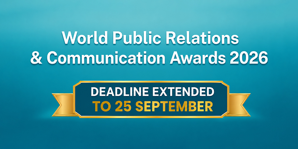 DircomSpain's tweet photo. 📢 Plazo ampliado: World Public Relations &amp; Communication Awards 2026.

#GlobalAlliance ha extendido hasta el 25 de septiembre el plazo para presentar candidaturas.

¡Una ocasión única para proyectar la comunicación española!🏆

Más info👇🏻
https://t.co/piNPoM4is9 https://t.co/gfiRfC7Sod