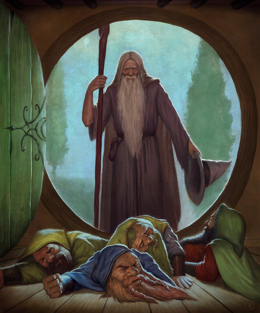 SeanMac67914982's tweet photo. The Hobbit 
by Frank Rivolli https://t.co/5LyyuVZUhN