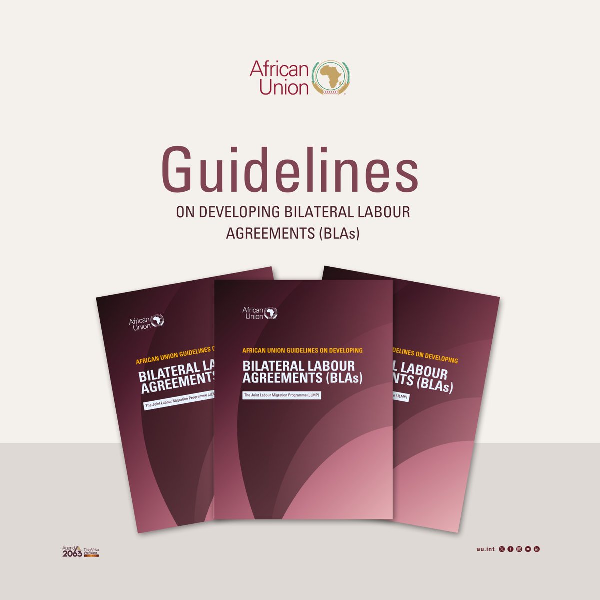 📢 Worth your attention 👇🏾

The African Union’s #JLMP has developed new Continental Guidelines to support governments and partners in developing Bilateral Labour Agreements that better protect migrant workers and promote decent work.

A useful resource for anyone working on