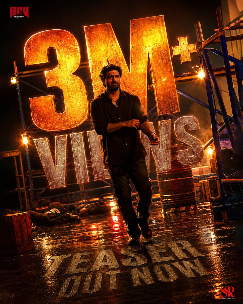 devpl_official's tweet photo. https://t.co/IdhlUQvFuM

3 MILLION+ VIEWS IN LESS THAN 24 HOURS with RECORD BREAKING 2 MILLION VIEWS in about the first 6 hours! 🔥

The love, excitement and anticipation for #DeSu7 has been truly overwhelming. ✨

#DeSu7 #Dev50 #InCinemasOct16 https://t.co/NANjuB1she