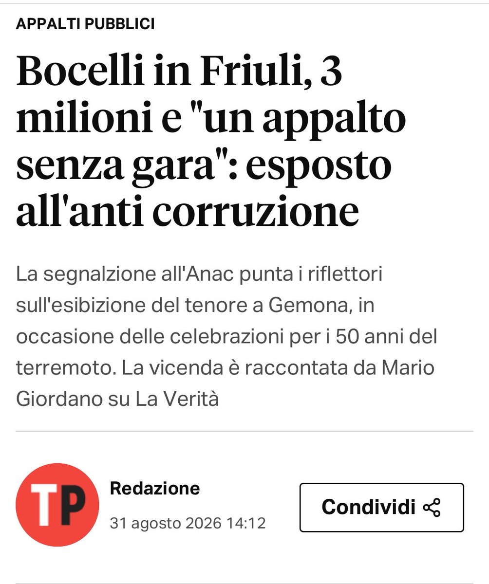 Frances99687883's tweet photo. del figlio di #RiccardoRiccardi,assessore regionale alla Protezione civile della giunta #Fedriga,nella società di biglietteria #Eilo a cui si poggia Fvg Live. Esposto all’#Anac. https://t.co/UAO7IyoeQ6