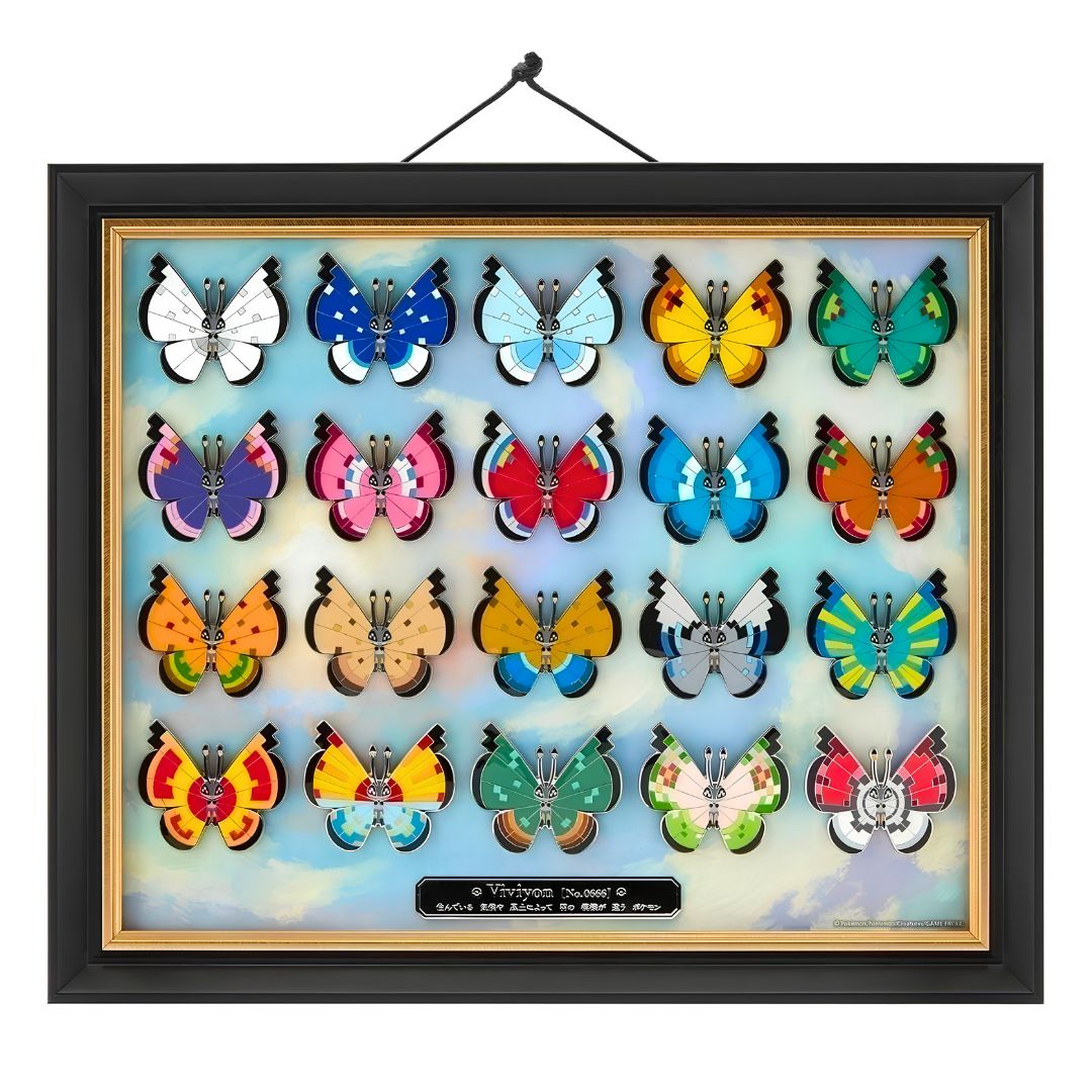mecchaJP's tweet photo. A whole kaleidoscope of Vivillon! 🦋✨ 
Pokémon - Vivillon Pin Collection ✨ Available at the link below!
🛑 https://t.co/i033n7Ep5o

#Pokemon #Vivillon https://t.co/Yq90xaHhDx