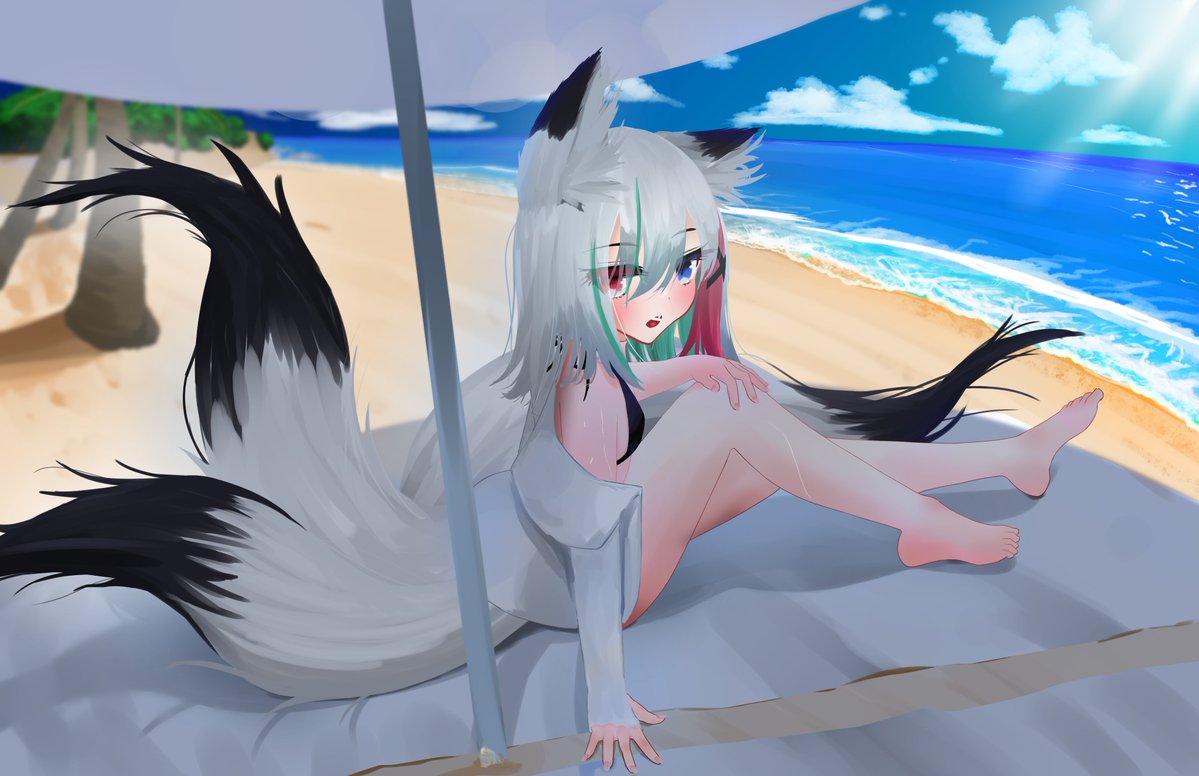 0_chocomilk_'s tweet photo. 🐺⛱️
#牙桜アシナ
#アシナ展 https://t.co/4RO1HfKAXp