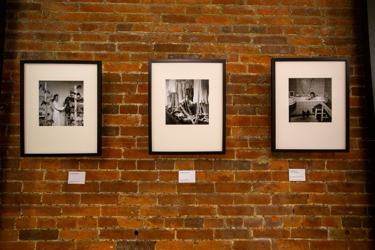 SOFOtrust's tweet photo. Just over two weeks left to catch Lee Miller: A Woman at War - 33 of her wartime photographs, from US Nurses at work in Oxford, to taking a bath in Hitler's Munich apartment.

#leemiller #womenatwar #photography 

Exhibition photos by Ania Ready

📷️ 📷️ 📷️ https://t.co/w5IqbVK5vz