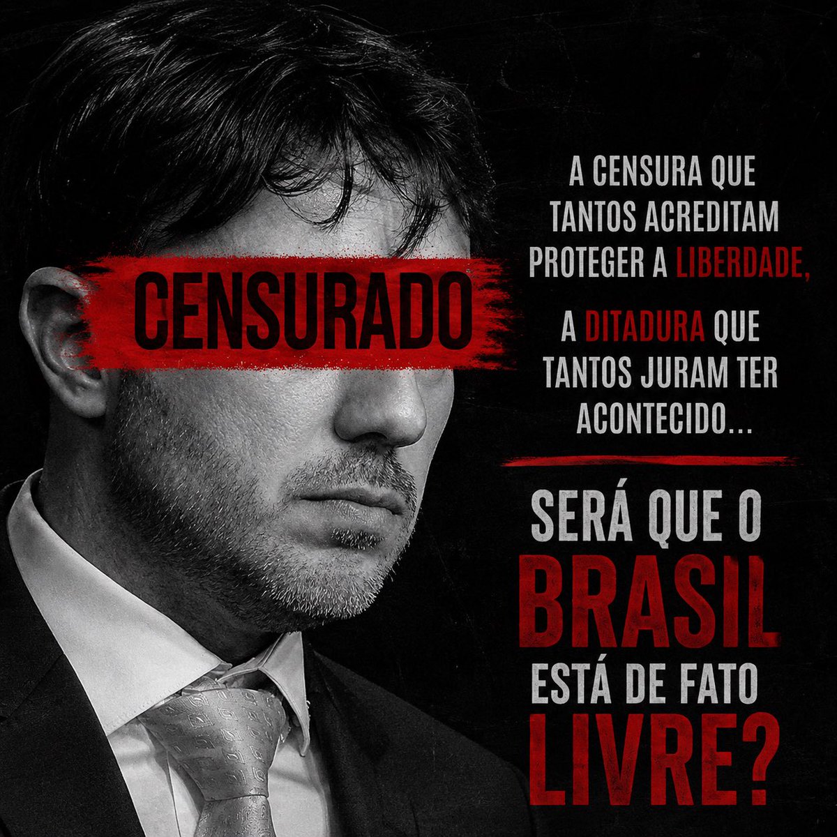 ArianaSemFiltro's tweet photo. #RenanSantos #LiberdadeDeExpressao #Liberdade #Censura #NaoACensura #Democracia #Brasil #BrasilLivre #LiberdadePolitica #DireitoDeFalar #VozDoBrasil #LiberdadeSempre #DemocraciaSempre #Eleicoes2026 #PoliticaBrasil #CensuraNao #LiberdadeOuCensura #Direita #Missao https://t.co/Q4GUjYfSTz