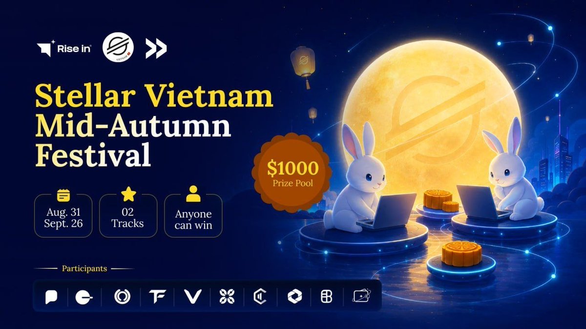 boundless_fi's tweet photo. September is already off to a great start.

 Our first Bounty this month is from @VN_Stellar, celebrating Vietnam's Mid-Autumn Festival on @BuildOnStellar 

Total Prize Pool: 1,000 USDC https://t.co/8lZnWkSCZd
