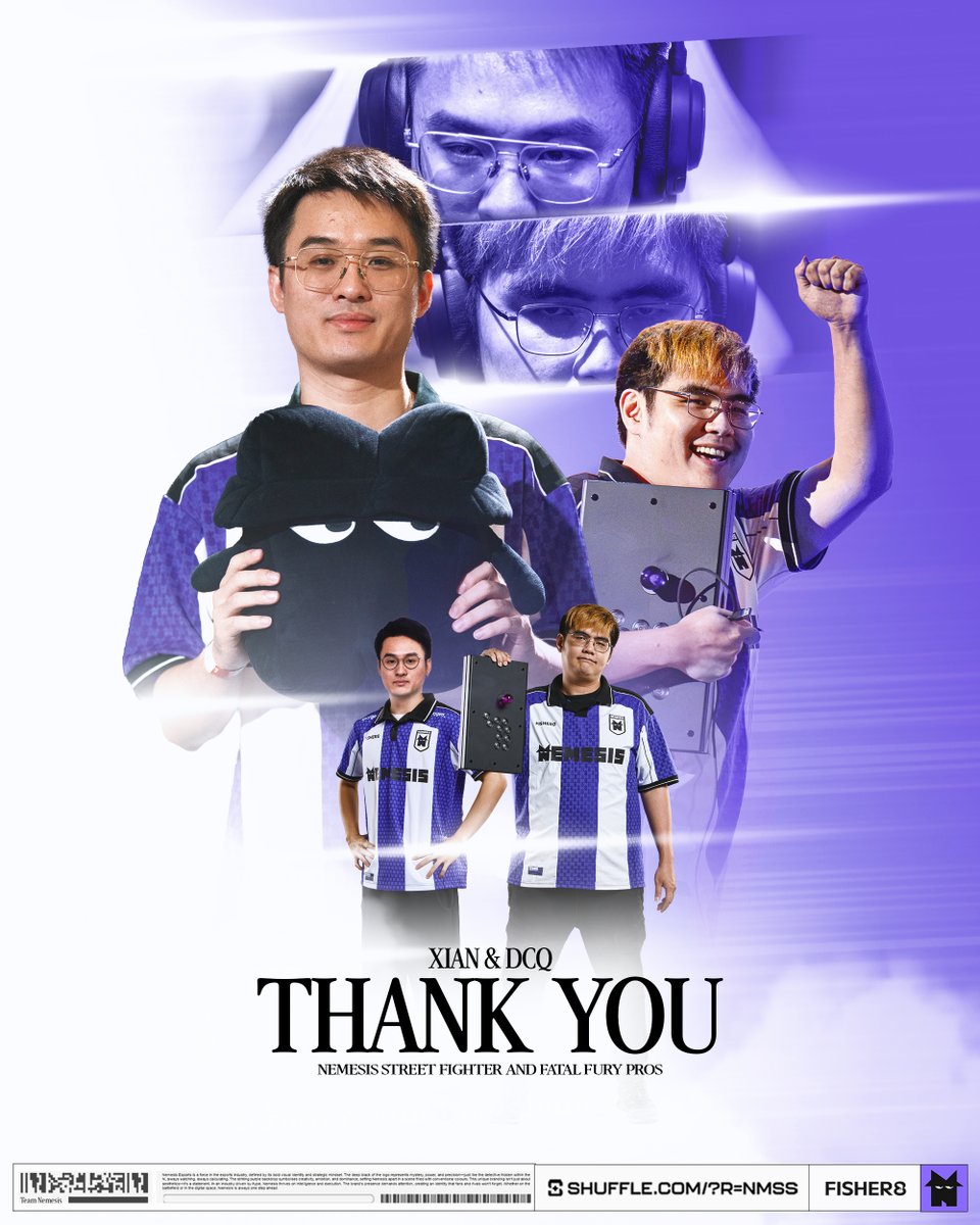 nmss_gg's tweet photo. The set ends here but the grind doesn't. GG💜

Wishing you both all the best!
@DCQ_CN @XianMSG 

#WeAreNem https://t.co/dMEiUIU5nH