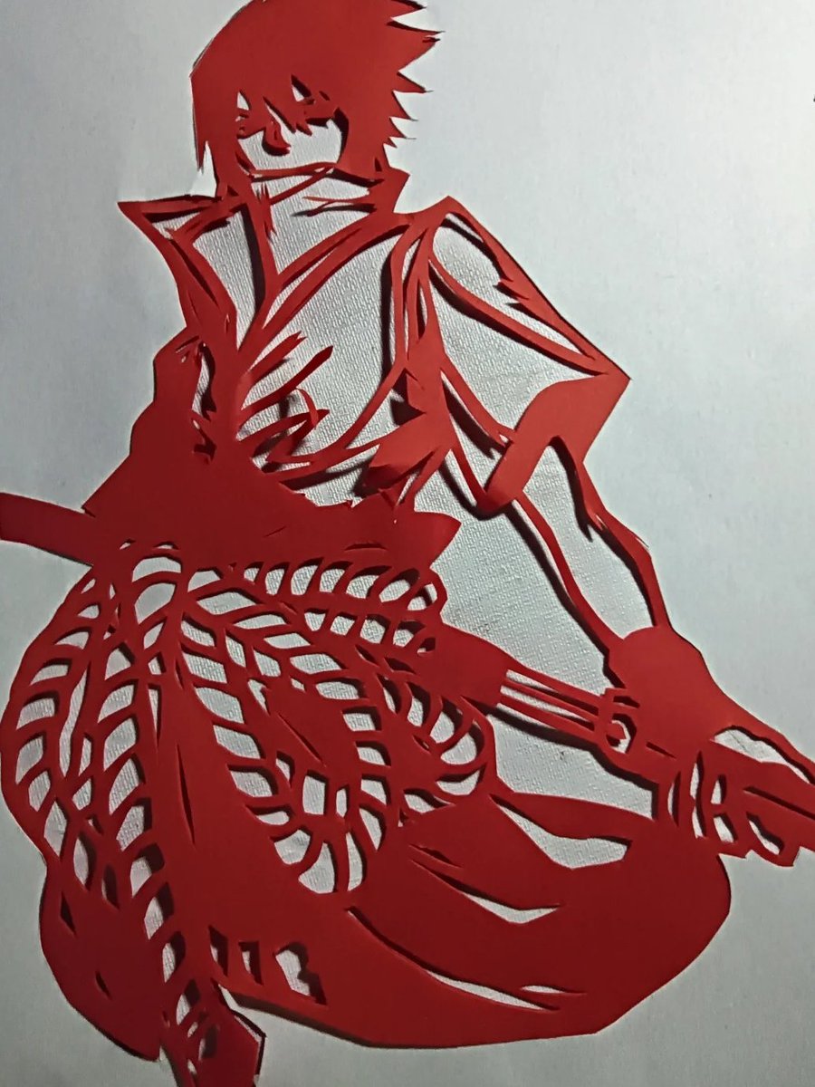 CTameka53774's tweet photo. Where traditional folk art meets anime culture 🗡️ Every sharp line is hand‑carved on red paper. Bringing this iconic character to life in paper‑cut style.
#HandmadeArt #AnimeFanart https://t.co/BUP4WdEam3