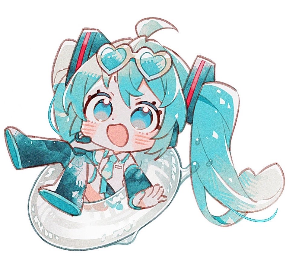 ekureea's tweet photo. ミニキャラ単体　#初音ミク https://t.co/1mpIY9suaH